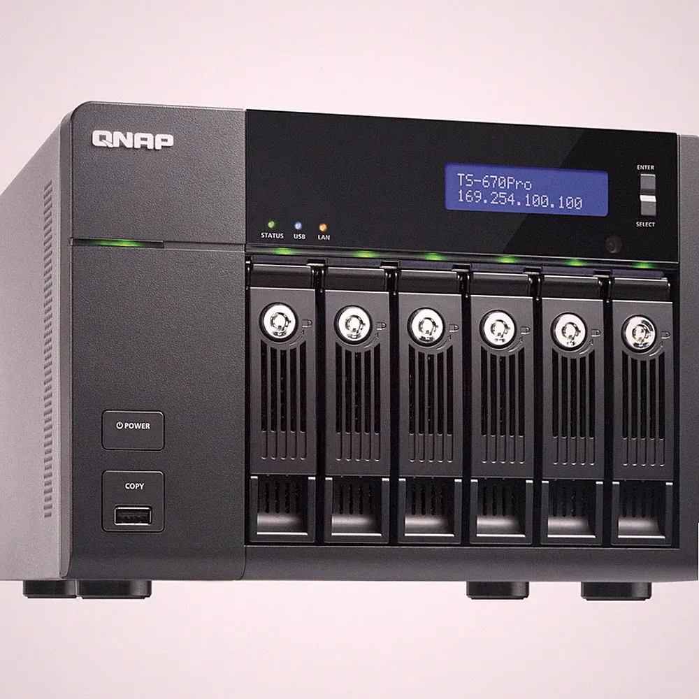 NEW QNAP TurboNAS TS-670 PRO 6-Bay All-in-one NAS with Ultra Performance Core i3