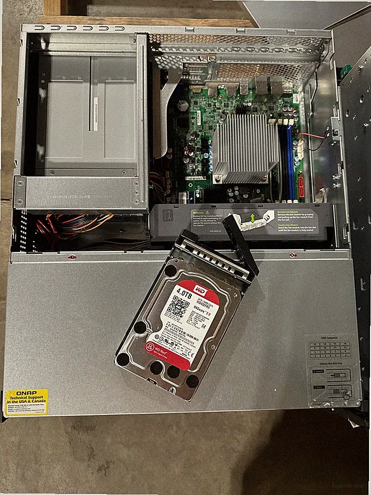 QNAP Server NAS TS-1679U-RP 16x 4TB HDD WD RED Hard Drive WD40EFRX DUAL PS #2