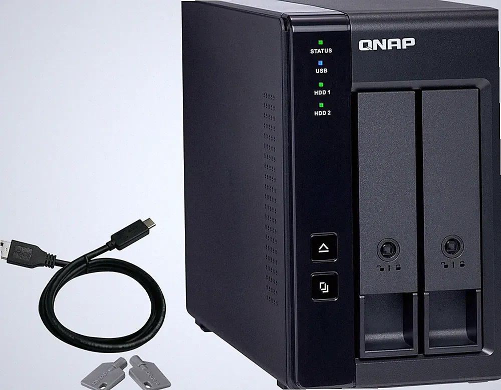 TR-002 2 Bay Desktop NAS Expansion - Optional Use as a Direct-Attached Storage D